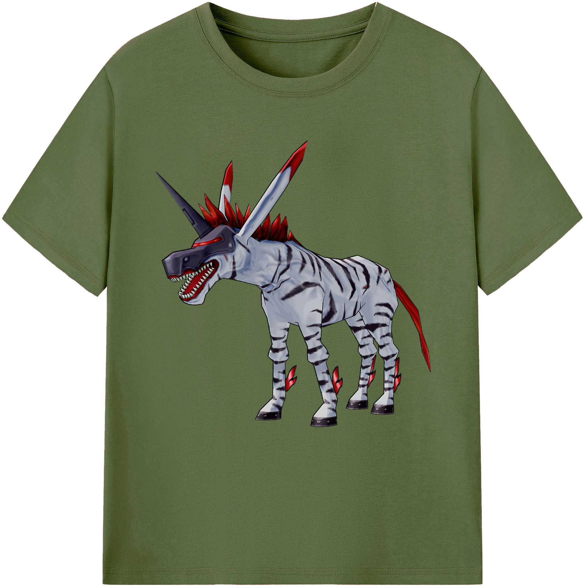 （画像用） Digimon デジタルモンスター/デジモン 綿100％半袖Tシャツ（フロントプリント）
